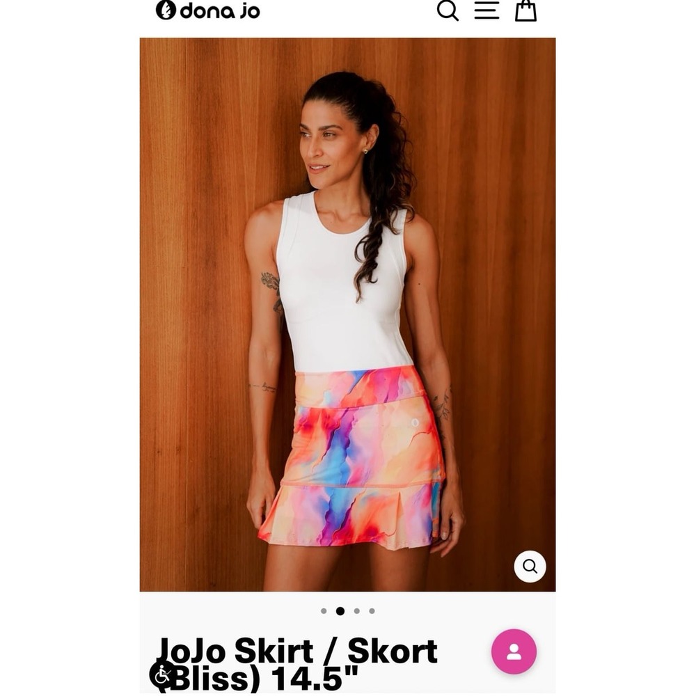 Dona Jo Jo women's TYE DYE 2.0 pickleball skirt skort 1 jojo - Picture 12 of 12